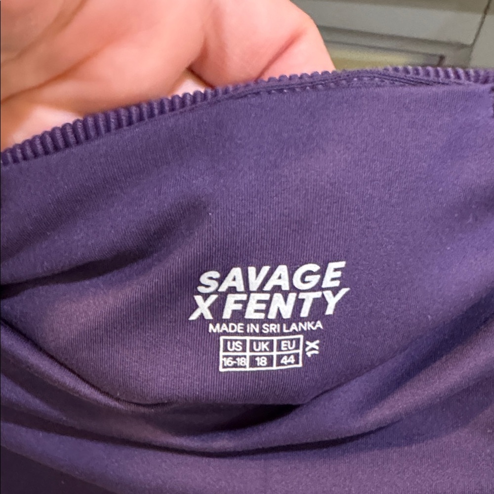 Savage X Fenty purple sweetheart leggings - Picture 6 of 6